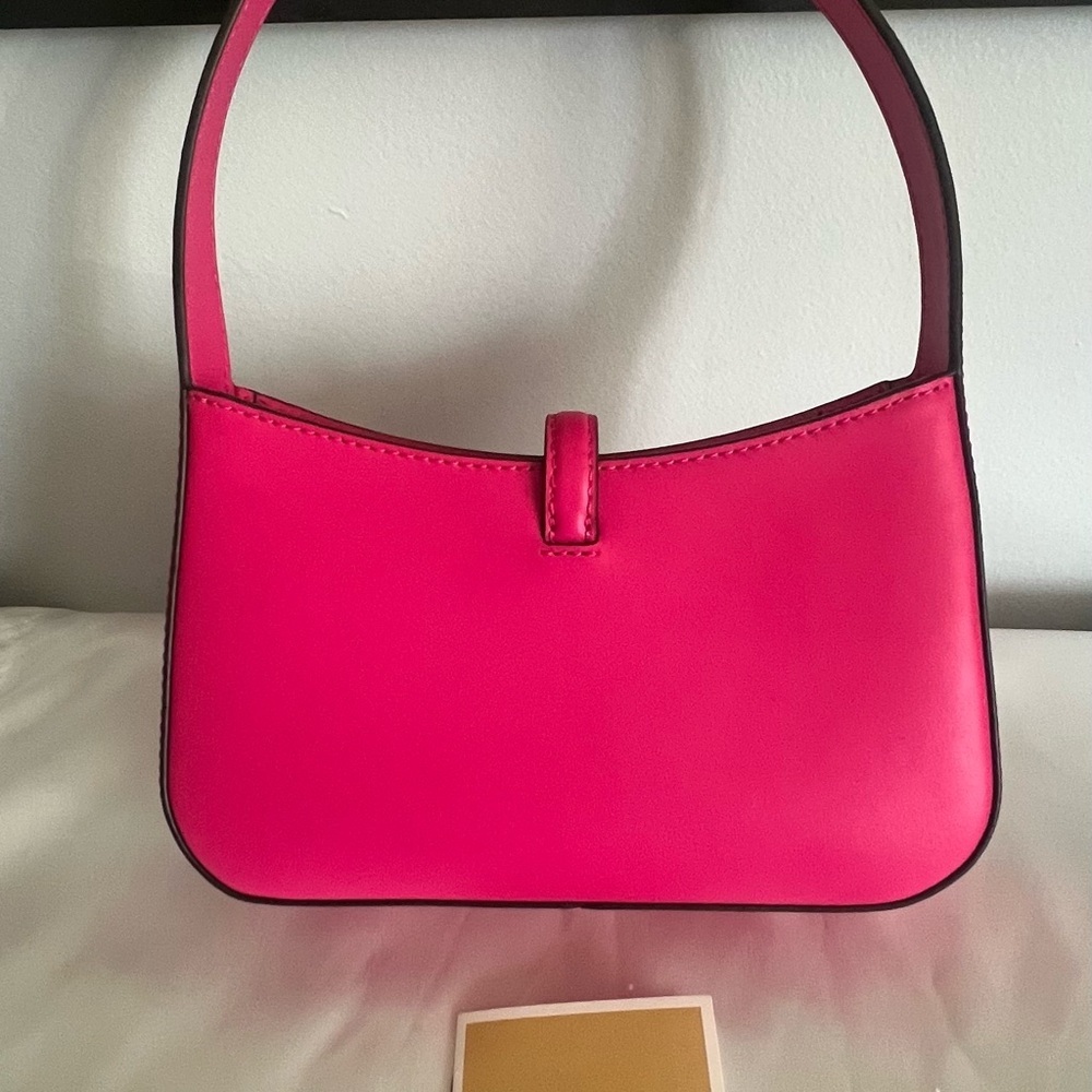 Michael Kors Lyra Small Leather Pouchette Bag - Picture 3 of 6